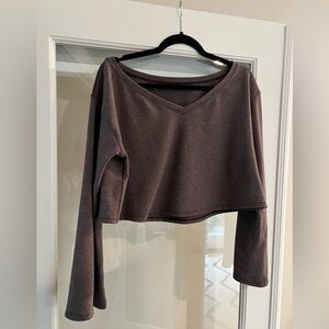 Lululemon Show Your Depth Crop Top Womens S/M Long Sleeve